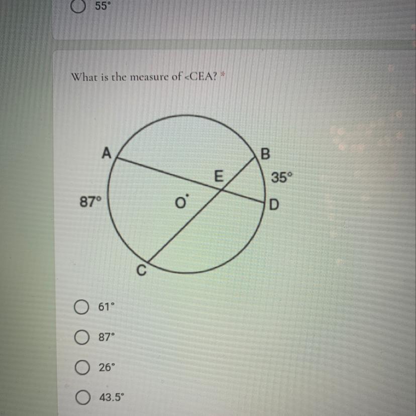 What is the measure of 