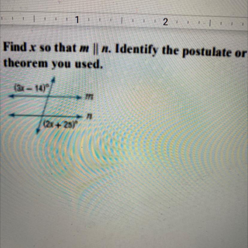 Find X For M And N. Identify The Postulate Or Theorem 