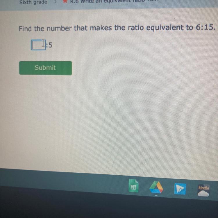 Find The Number That Makes The Ratio Equivalent To 6:15