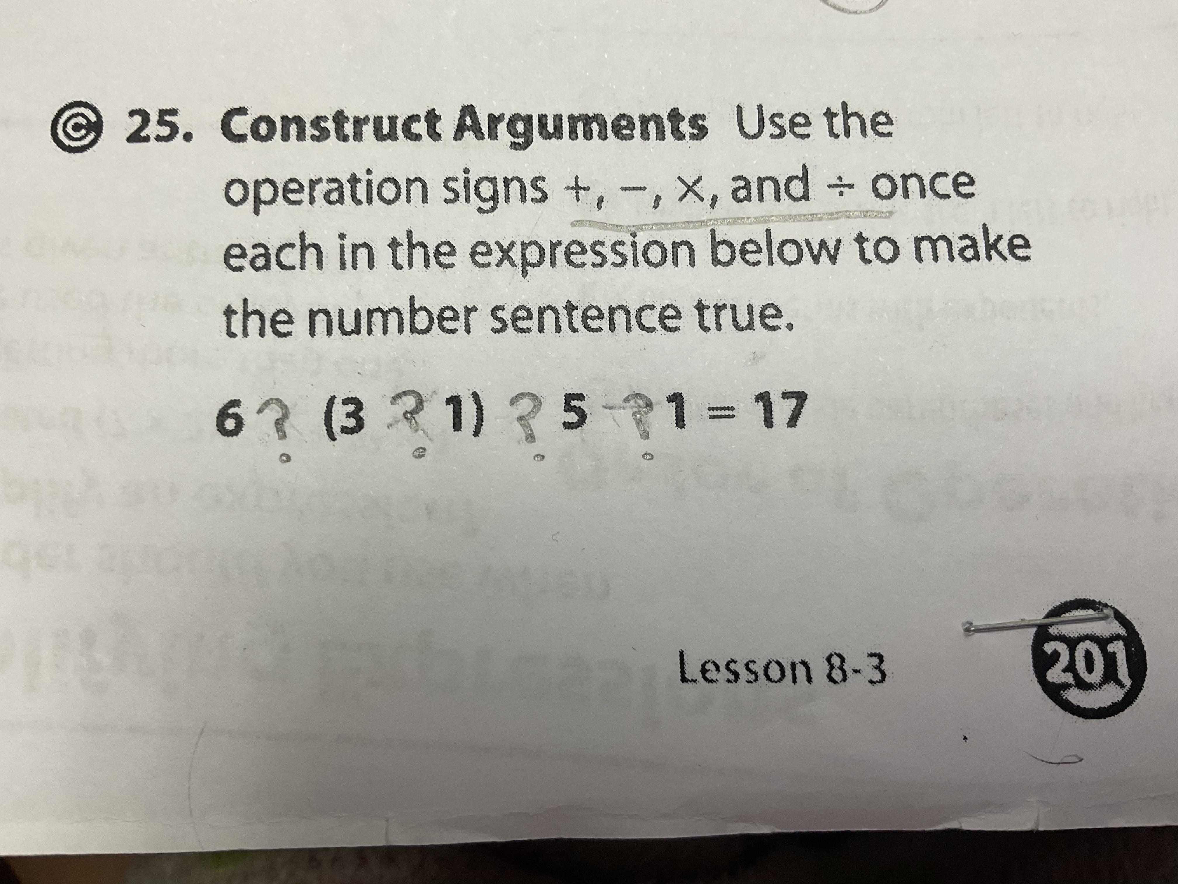 Please answer the question below! Please!(What expression completes the number sentence correctly?)