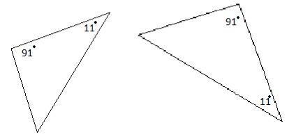 In the diagram below, if side AB = 21, BC = 15, AC = 9, DE = 7, EF = 5, and DF = 3 then we can say that