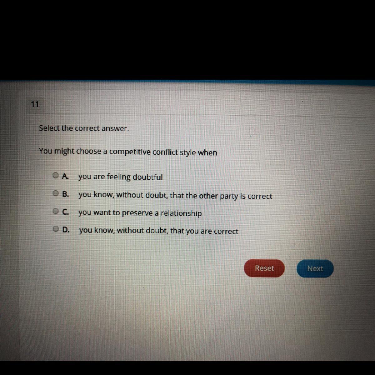 You Might Choose A Competitive Conflict Style When. 