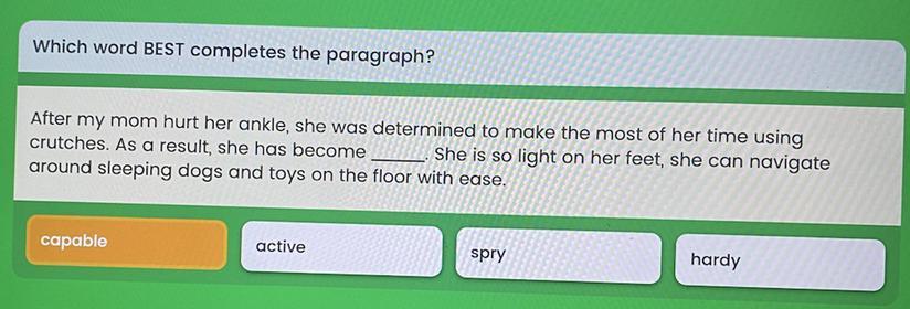 which word best completes the paragraph? 