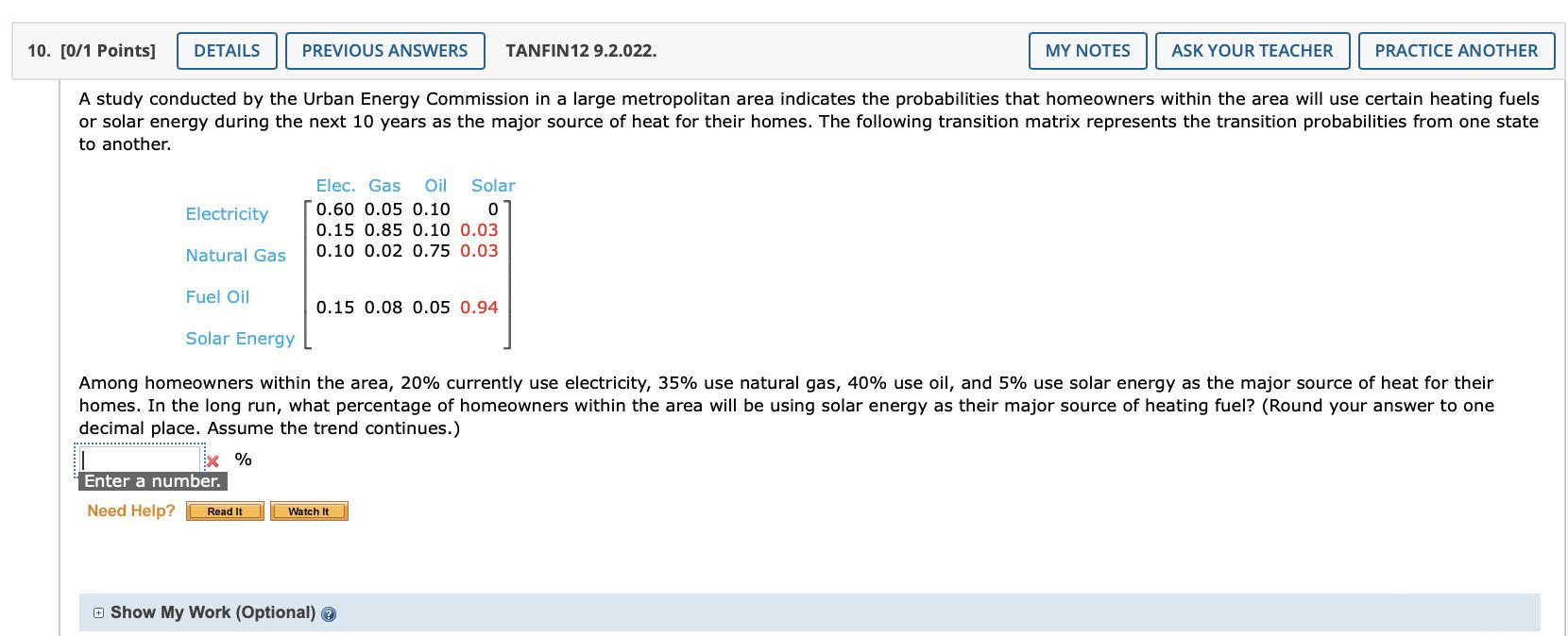 Please Help With Finite