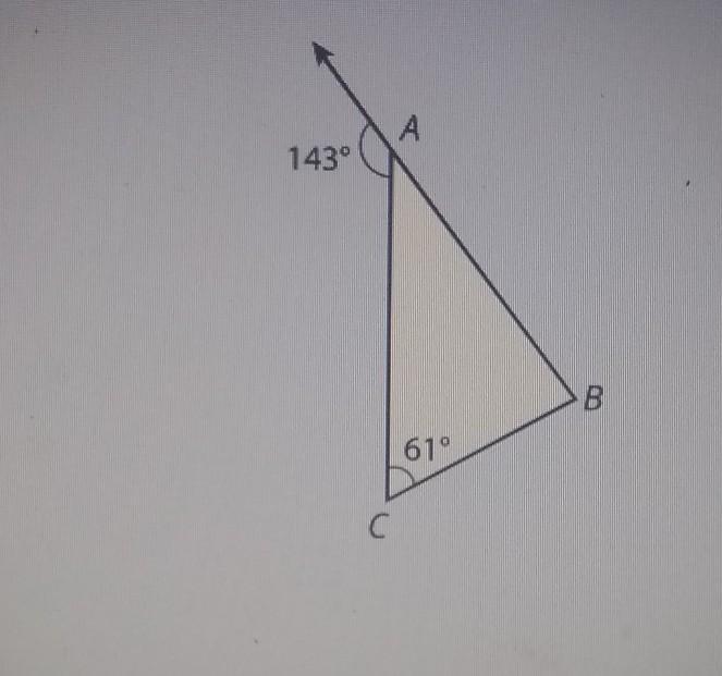 HELP! what is the measure of &lt; B