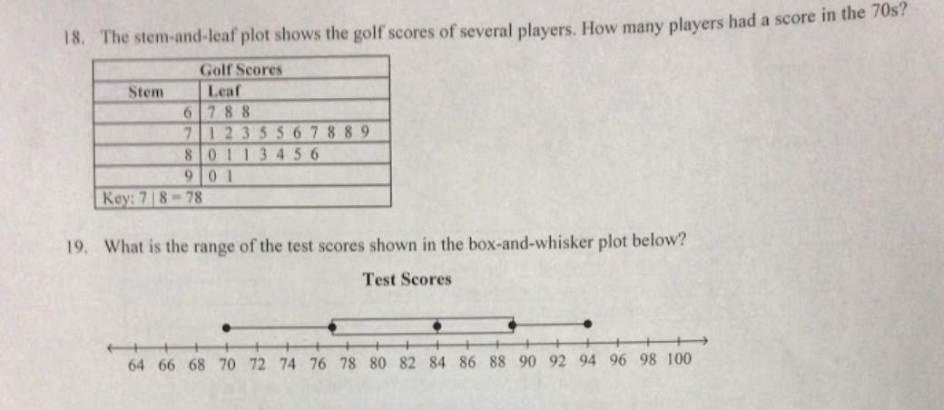 I need help with number 18 and 19 please give the correct answerIll mark brainlestHELP