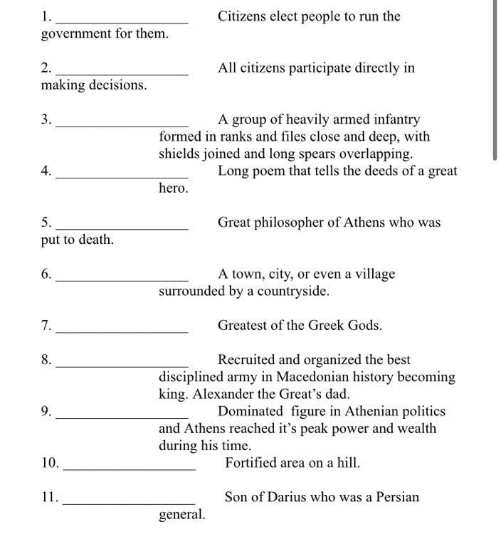 I dont know these what so ever help ASAP 