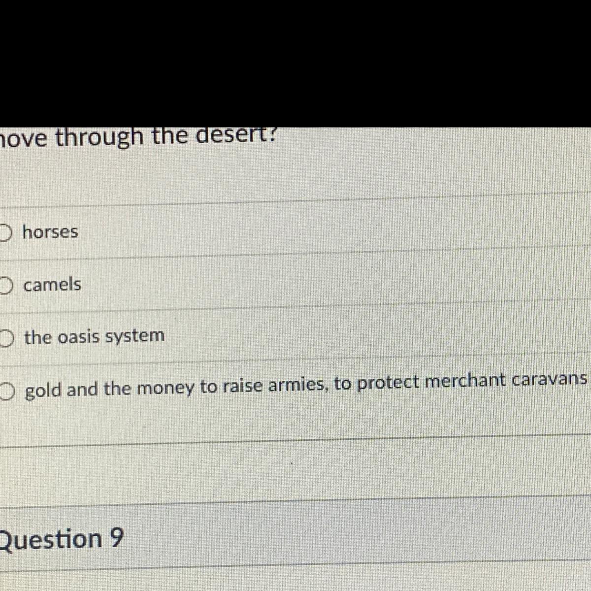  by the time the kingdom of God and was in power Africans had Mom become masters of the desert utilizing