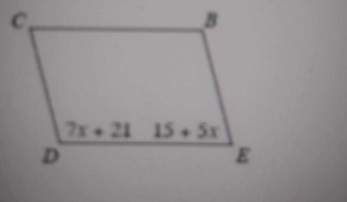 find the measure of angle C in the parallelogram. Round your answer to the nearest degree 