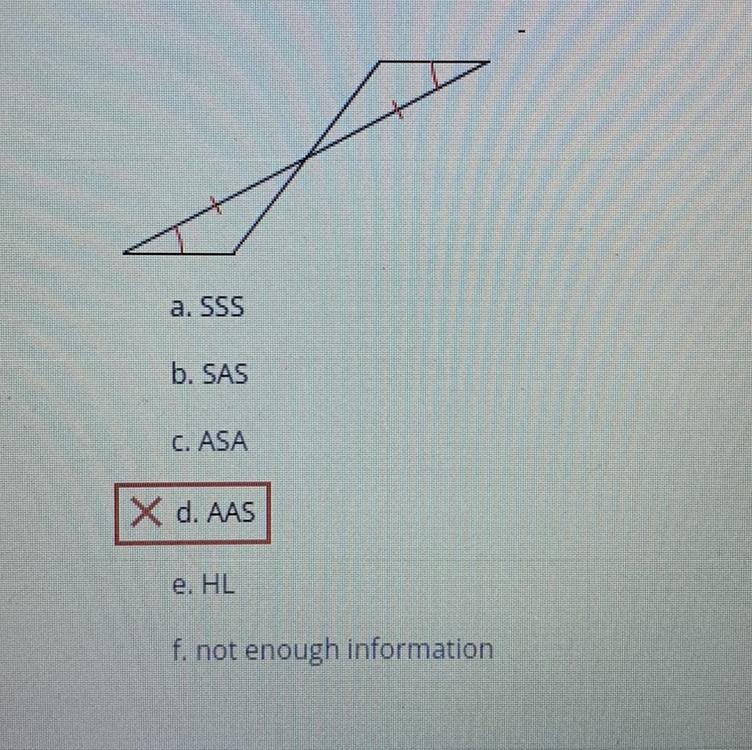 Determine if the two triangles are congruent. If they are, state how you know.