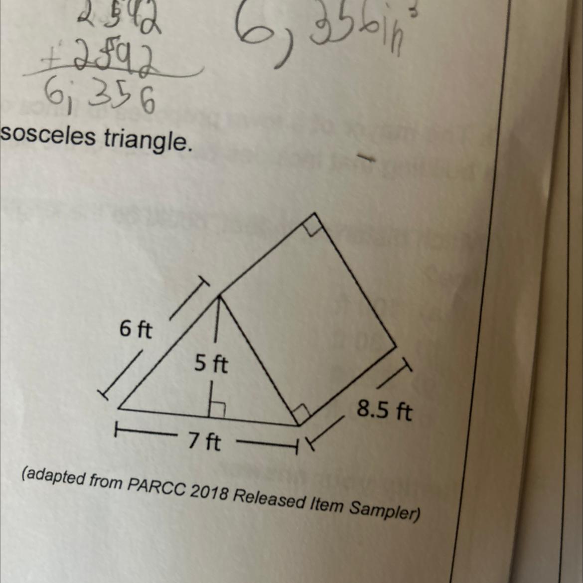A Tent Is In The Shape Of A Triangular Prism Whose Base Is An Isosceles Triangle Find The Area And Volume
