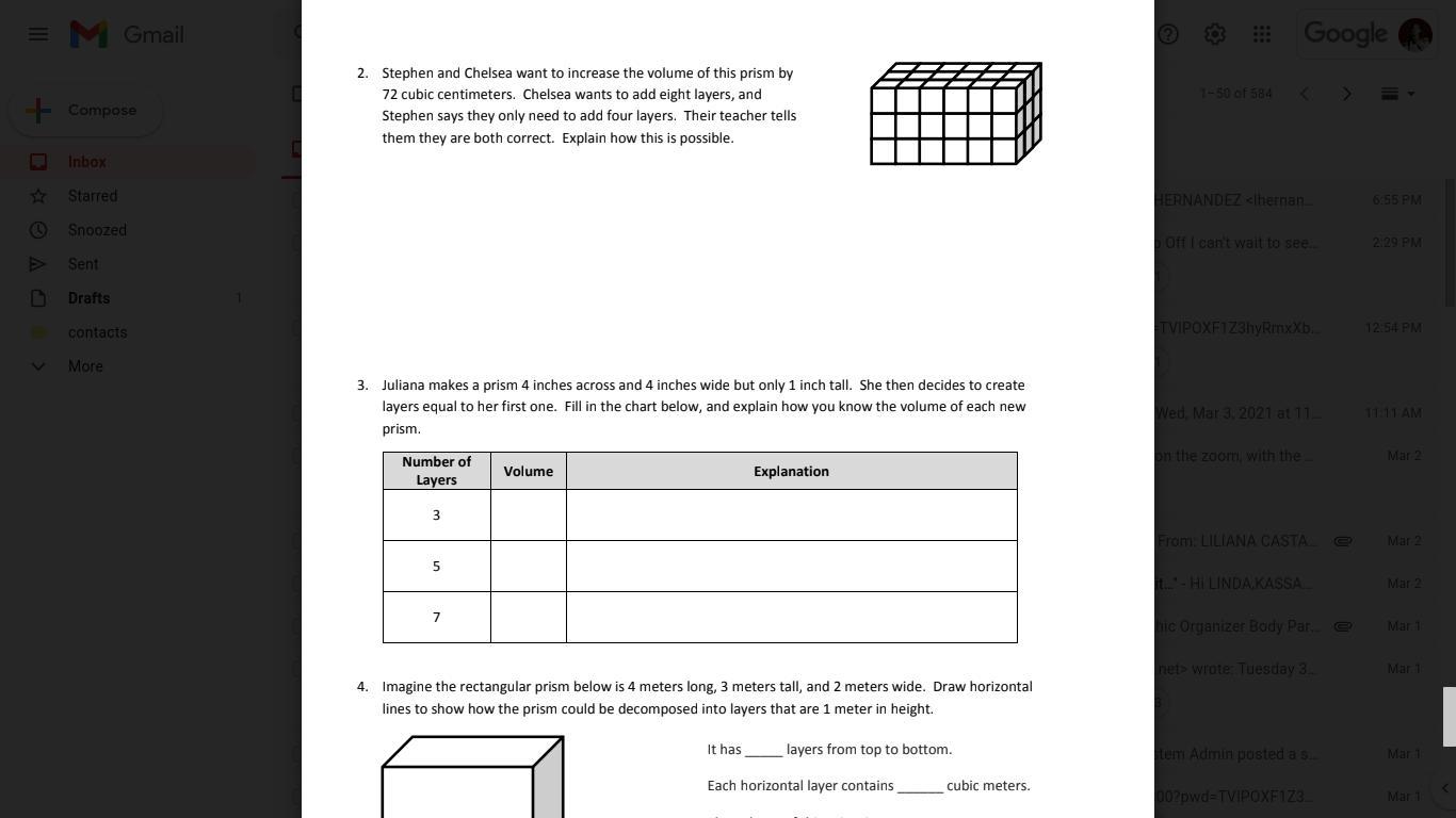 PLEASE HELP 20 POINTS Stephen and Chelsea want to increase the volume of this prism by 72 cubic centimeters.