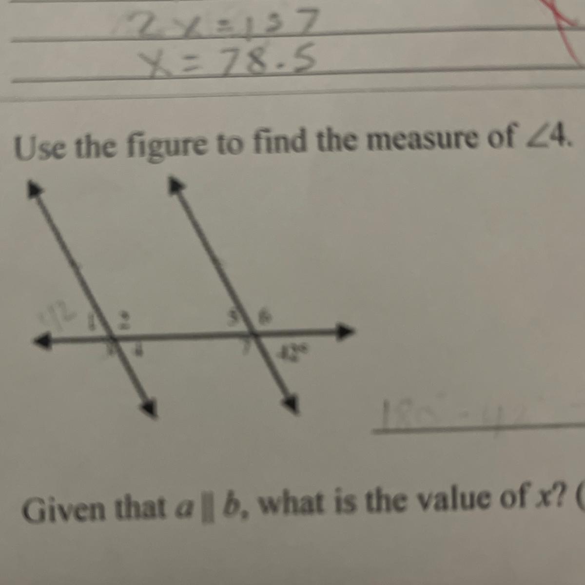 11. Use the figure to find the measure of 24.123629