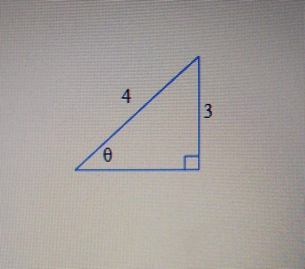 Find sin, tan, and sec, where is the angle shown in the figure. Give exact values, not decimal approximations.sin=tan=sec=