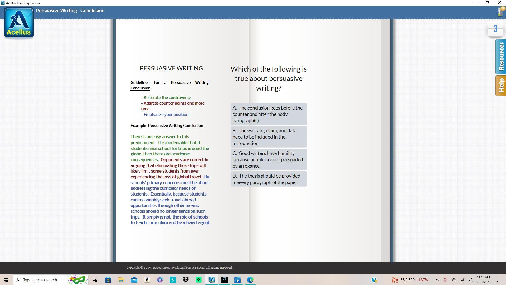 HELP ME WITH THIS PERSUASIVE WRITING I ATTATCHED!!! i WILL GIVE BRAINLY AND FULL SCORE IF CORRECT!!!!------