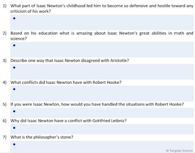 Based on Isaac Newton pls help