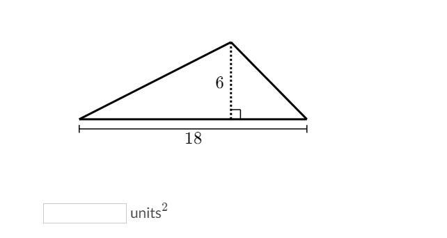 What is the area of the triangle?