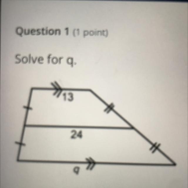 Solve For Q.q=13Blank 1:24q