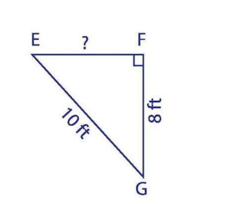 Which of the following statements is NOT TRUE when finding the length of the missing leg EF?Group of