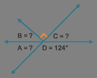 What is true about the figure?In the figure, angles C and D are a:.Therefore, angle C must measure: