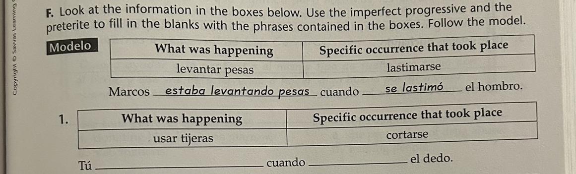 Spanish 2 (Highschool) Help !! 