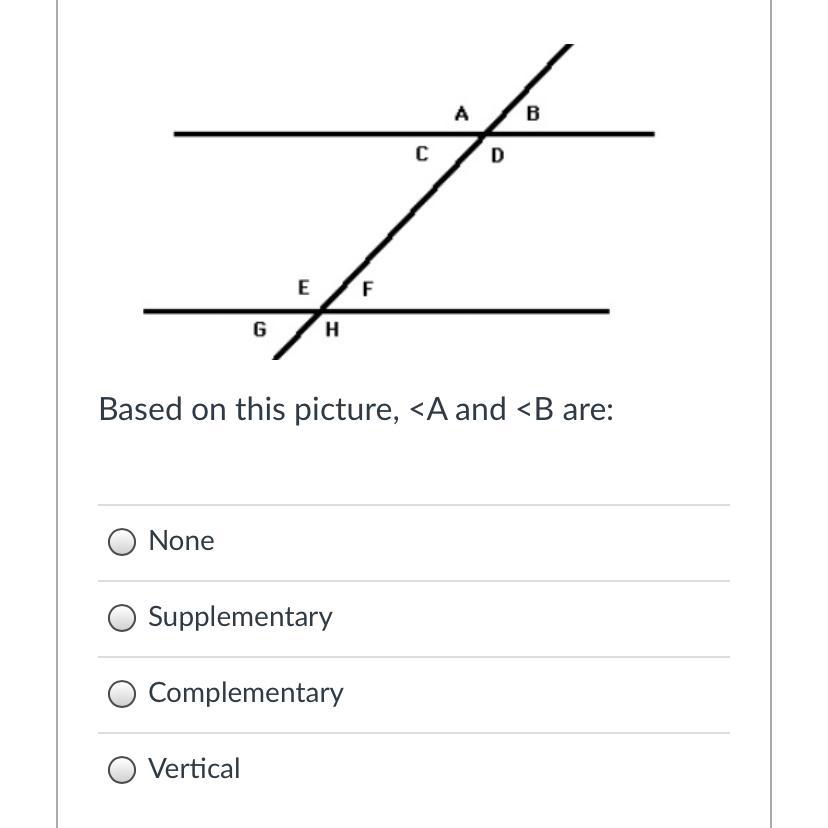 A.noneB.SupplementaryC.ComplementaryD.Vertical 