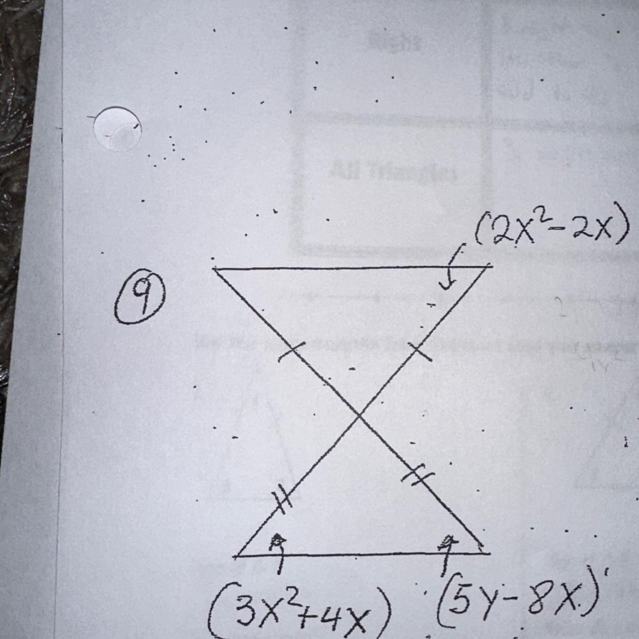 Try to solve for x, i cant figure it out