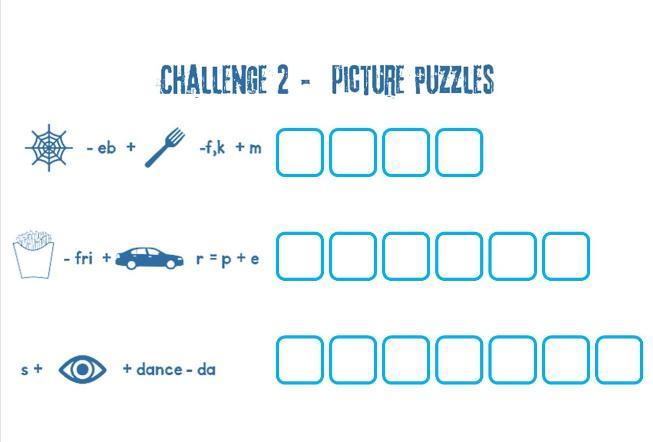 Picture Puzzels(2 images below)