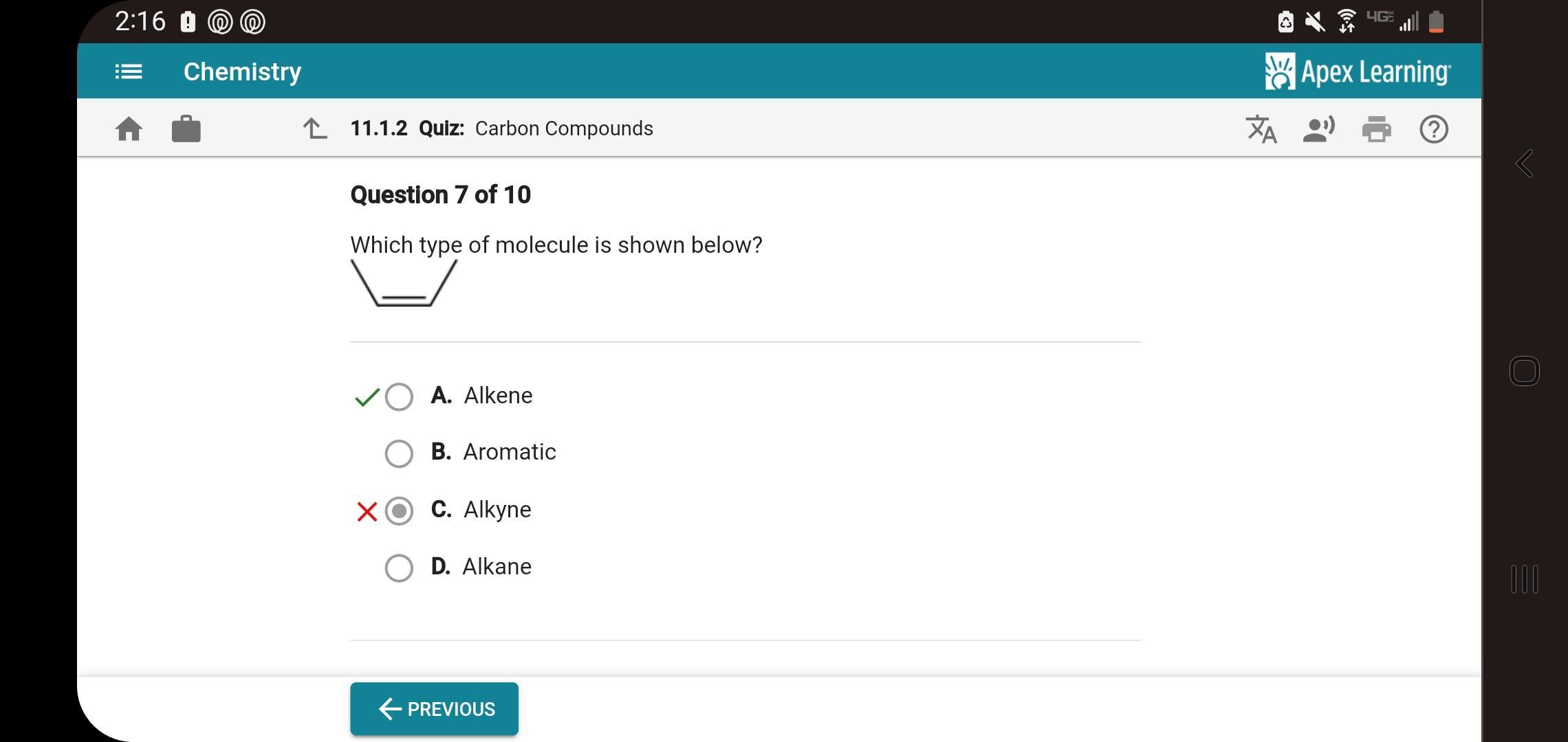 WHICH TYPE OF MOLECULE is shown? This is the answer