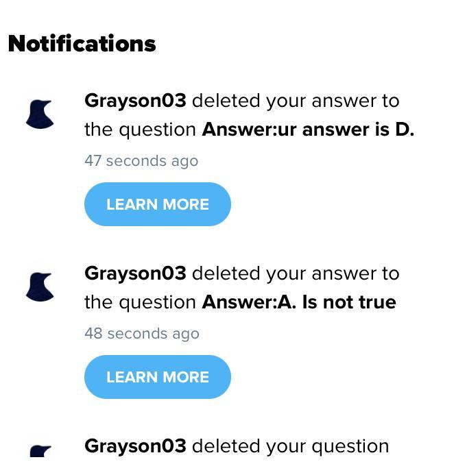 I hate that I had almost 30 notifications from this one person and there is still more