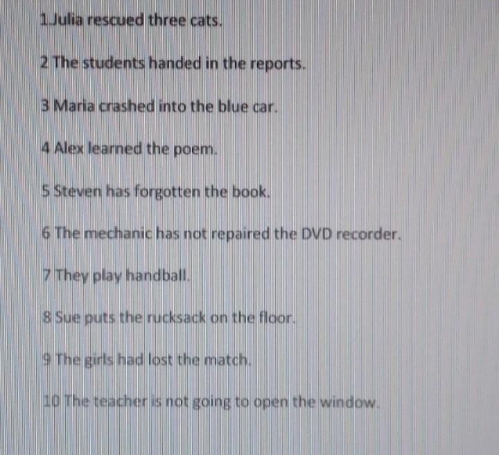 I GIVE BRAINLIEST 100%please Help Its Simple Grammar But I'm From Europe So It's Hard For Me. Rewrite