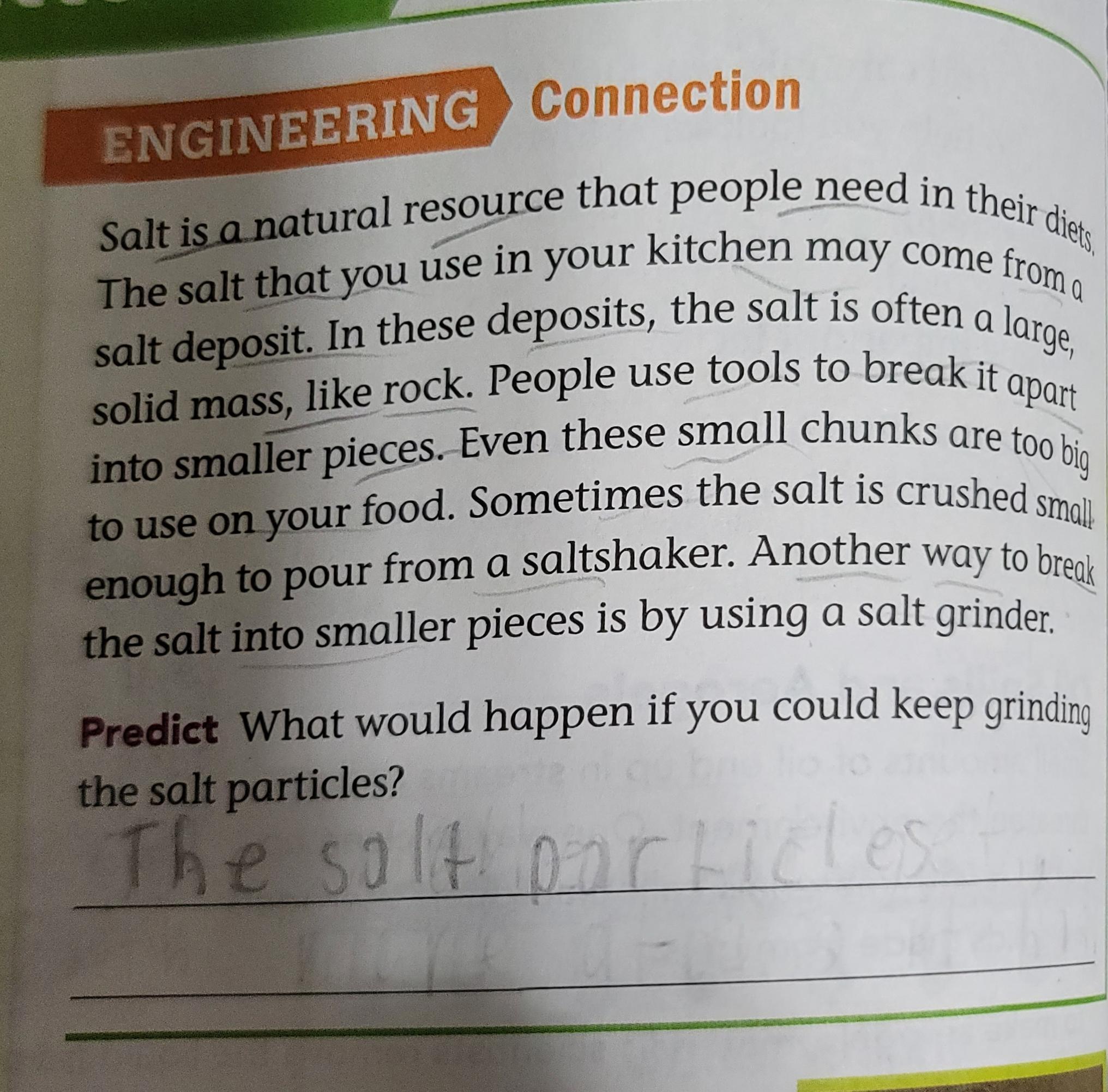 What Would Happen If You Could Keep Grinding The Salt Particles. 