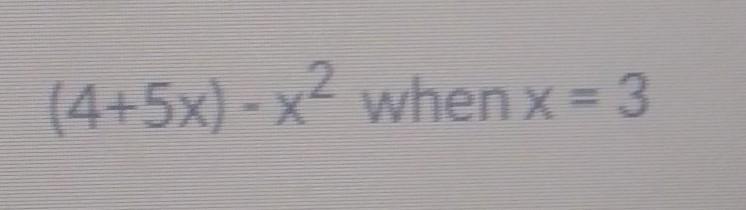 show the steps you take and the final answer you get when you evaluate the expression.
