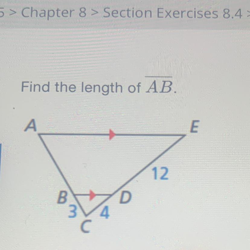 FIND THE LENGTH OF AB !! Helpppp !!!