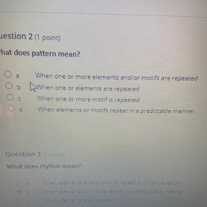 What does pattern mean?