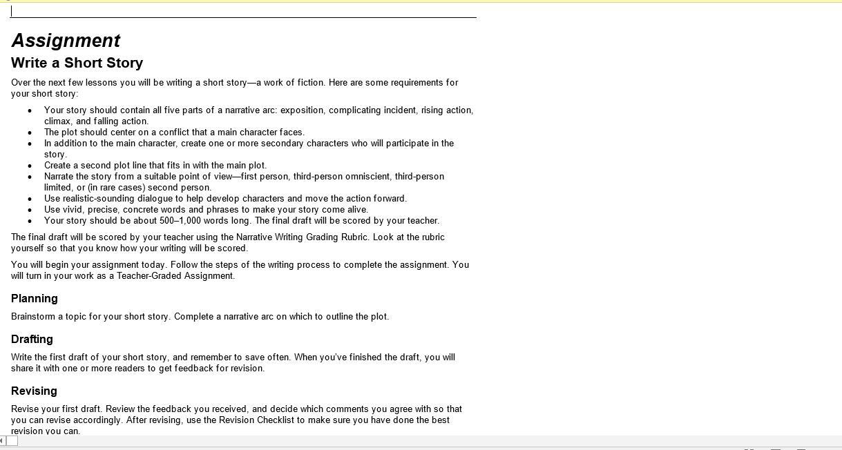 NEED HELP ASAP!!!i Need Someone To Write A Short Story500 1000 Words Long