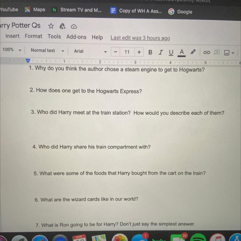 harry potter sorcerer stone questions chapter 5