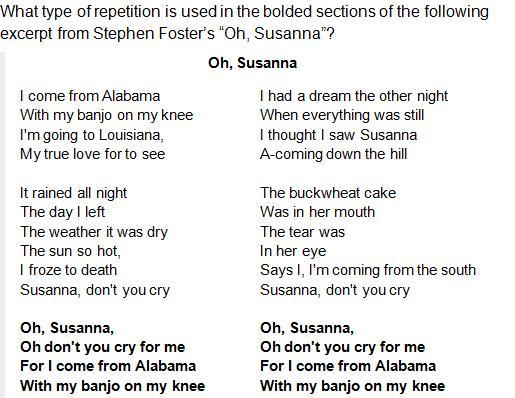 9.A. alliterationB. odeC. rhymeD. chorus