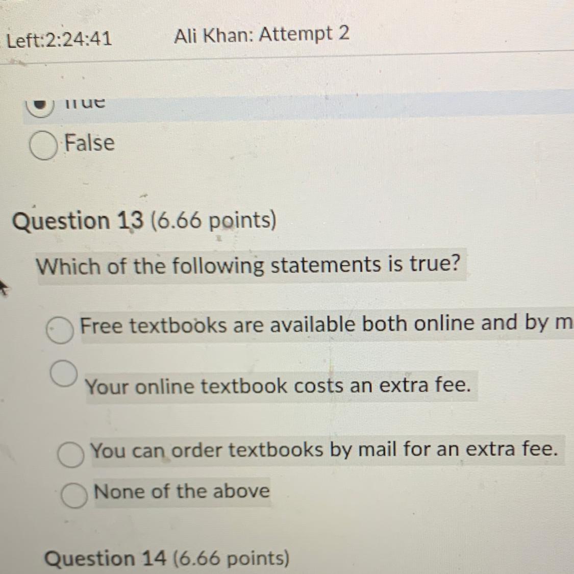 Please Answer Question 13