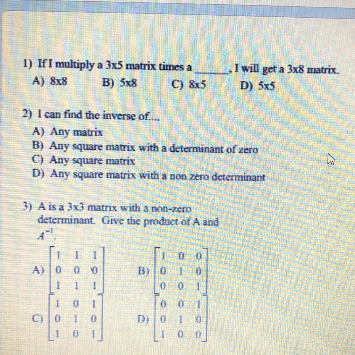 Need Help with questions 1 2 and 3 Thanks 