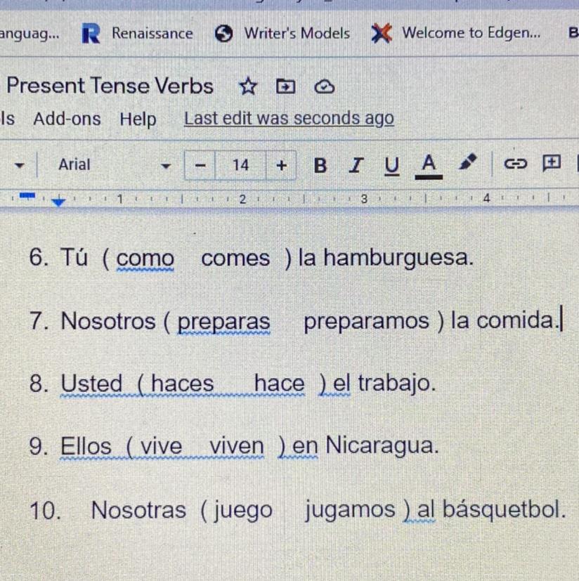 Select The Correct Verb PLZ HELP ILL MARK U BRAINLIEST!!! 
