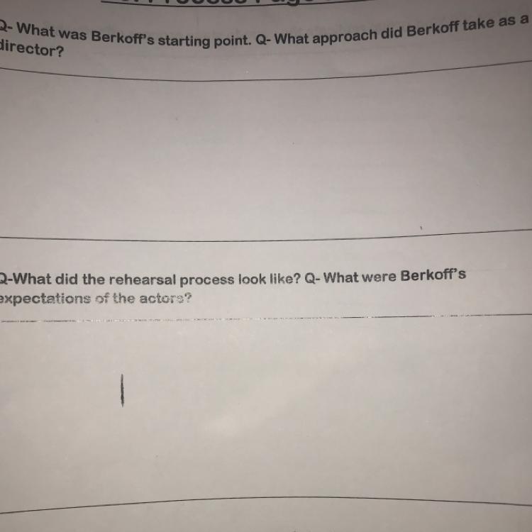 Does anyone know the answers to these drama questions? If yes, please make them detailed