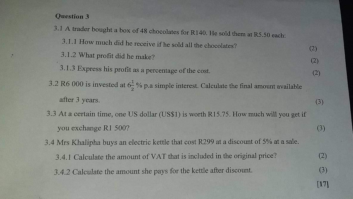 mathematics homework