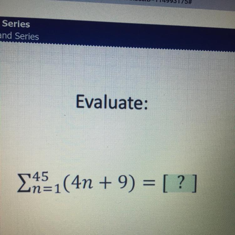 Evaluate:2451(4n + 9) = [ ? ]Please help 