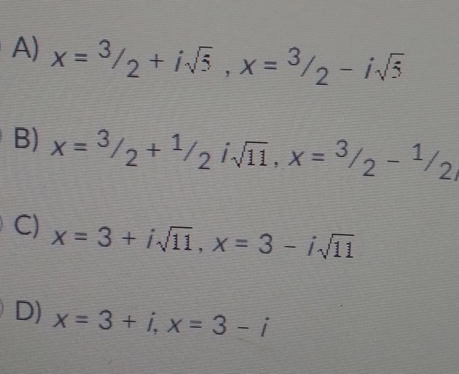 [tex]2x ^{2} - 6x + 10 = 0[/tex]solve by completing the square 