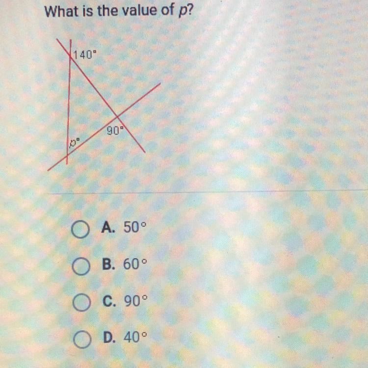 What is the value of p?