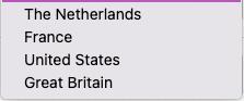 Match the Western nations to their colonies.Group of answer choicesRegion ARegion BRegion CRegion Dwill